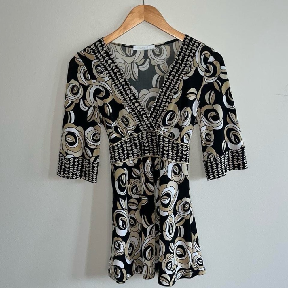 Charlotte Russe Y2K Tie Back Blouse